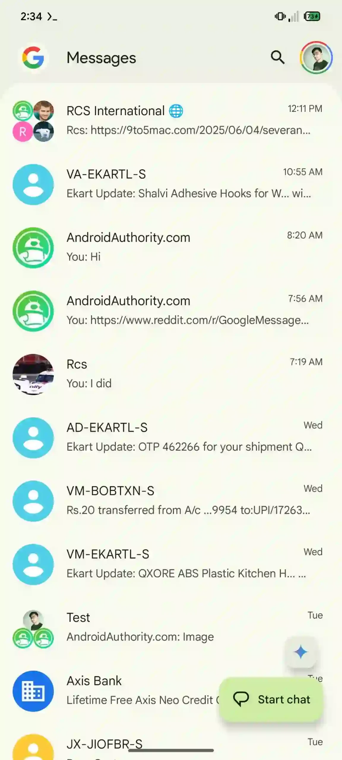 Antarmuka Utama Google Messages Beta scaled Antarmuka Utama Google Messages Beta