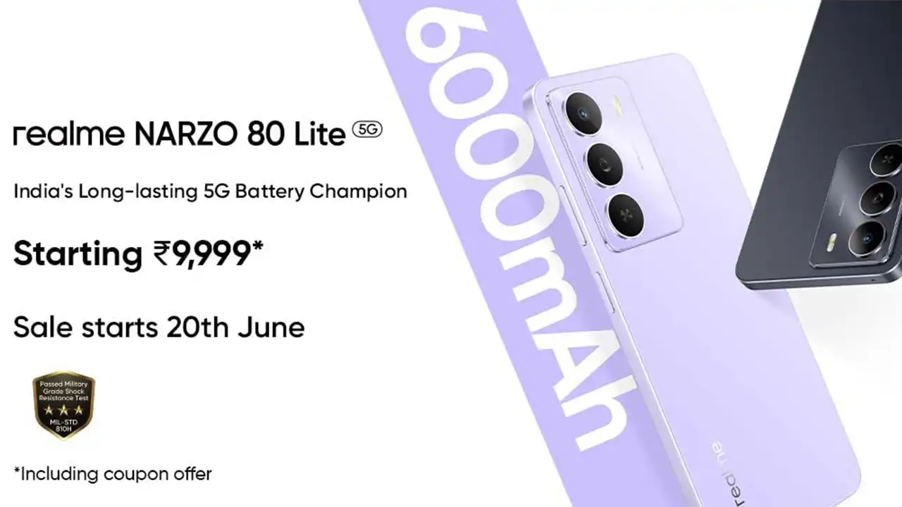 Realme Narzo 80 Lite 5G Resmi Meluncur, Usung Layar 120Hz dan Baterai Jumbo 6000mAh